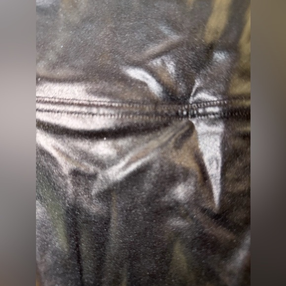 NWT Spanx Black Women's Faux Leather Leggings - Picture 5 of 9